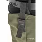 canvas side opening leggings side strap